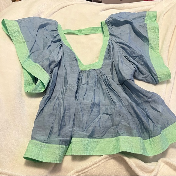 ANTHROPOLOGIE color block blouse - Picture 1 of 5